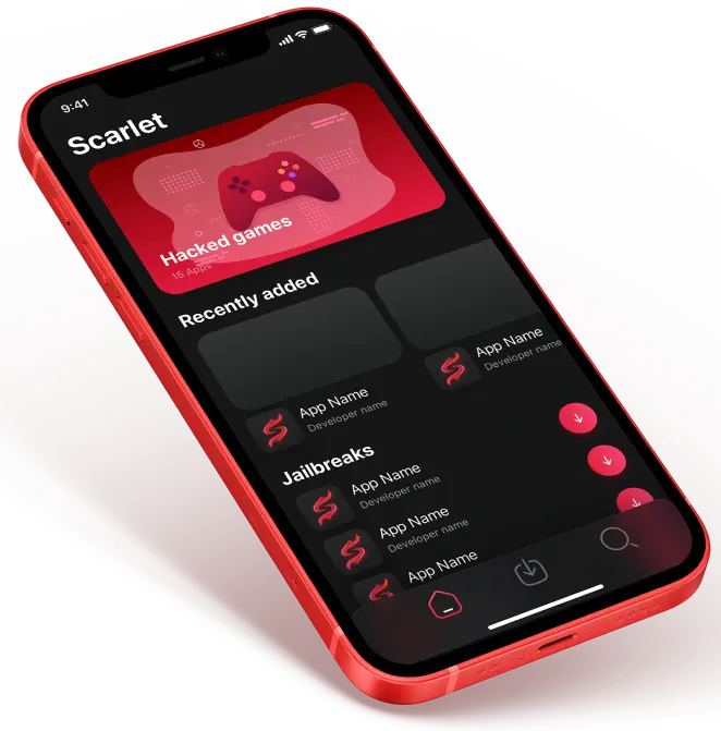 Scarlet app preview on iPhone